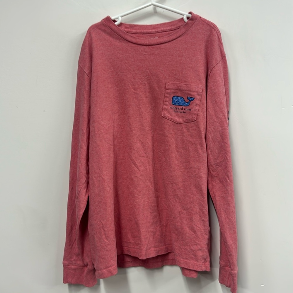 Vineyards Vines nantucket pink long sleeve T-shirt girls M